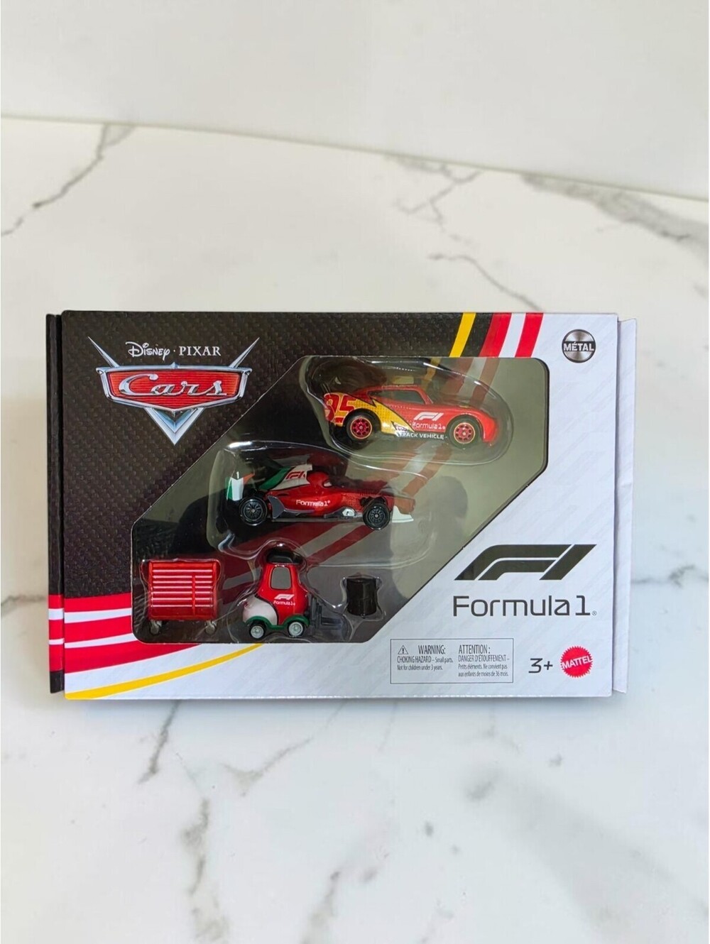 Disney Pixar Cars F1 3-Pack Alex Machino Lightning McQueen Francesco Bernoulli